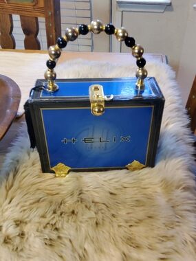 Helix Vintage "Cigar Box" Purse VGUC Handmade